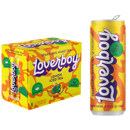 Loverboy Lemon Iced Tea Sparkling Hard Tea 6pk 12oz Can 4.2% ABV