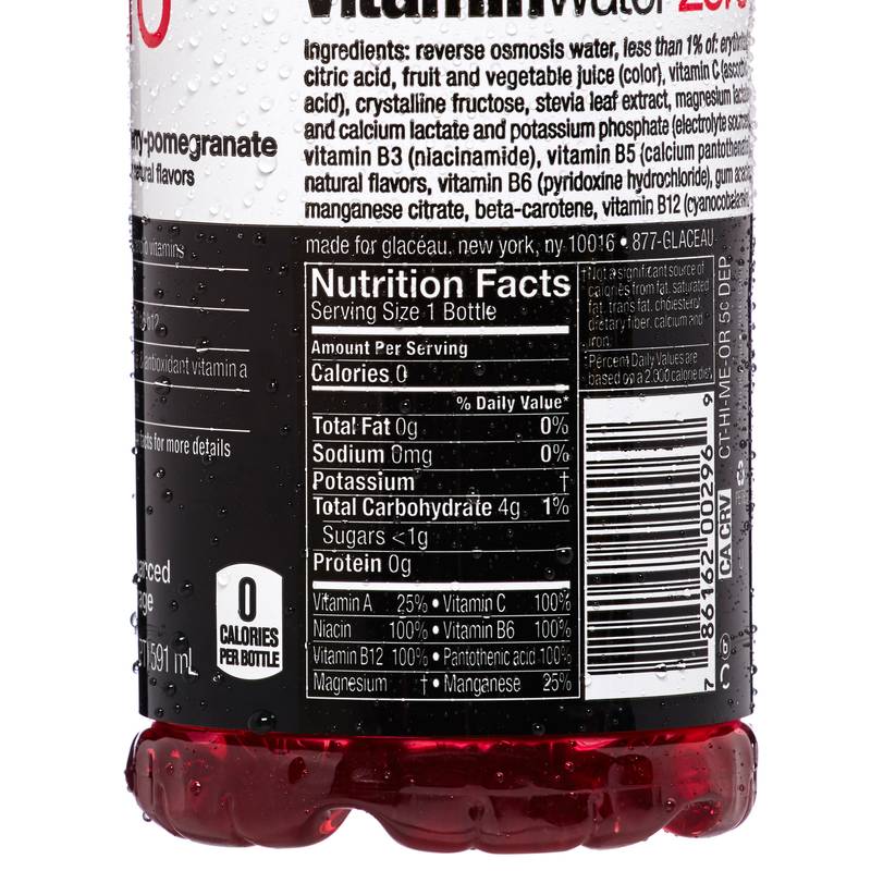 Vitamin Water Zero Sugar XXX 20oz Btl