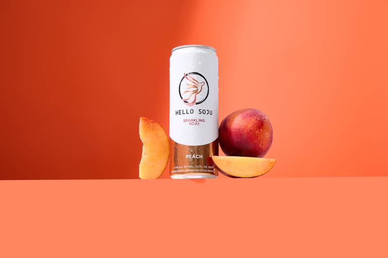 Hello Soju Peach 12oz 4pk 7%ABV