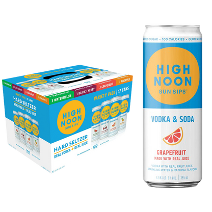 High Noon Vodka Hard Seltzer Variety 12pk 12oz Can 4.5% ABV