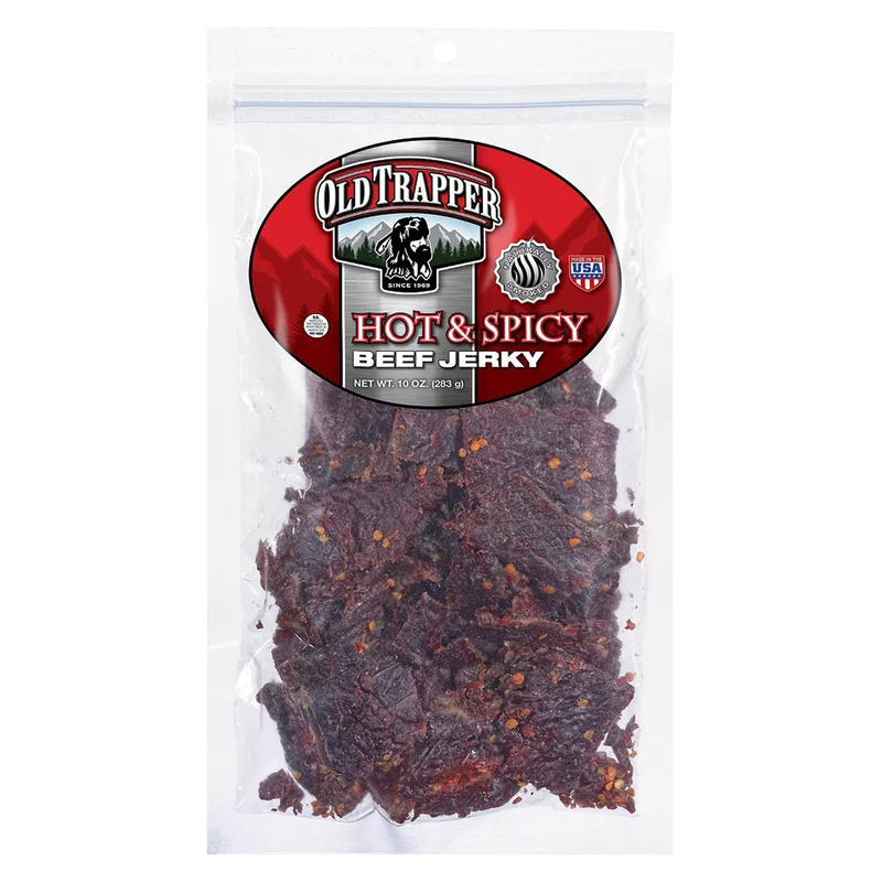 Old Trapper Hot & Spicy Beef Jerky 10oz