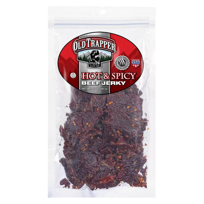 Old Trapper Hot & Spicy Beef Jerky 10oz