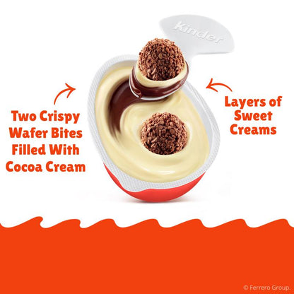 Kinder Joy Egg, Treat Plus Toy, Sweet Creams and Chocolatey Wafers, Individually Wrapped, 0.7 oz