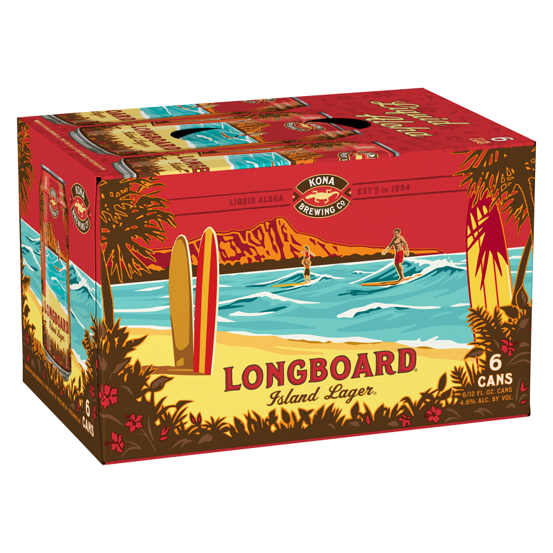 Kona Longboard Island Lager 6pk 12oz Can