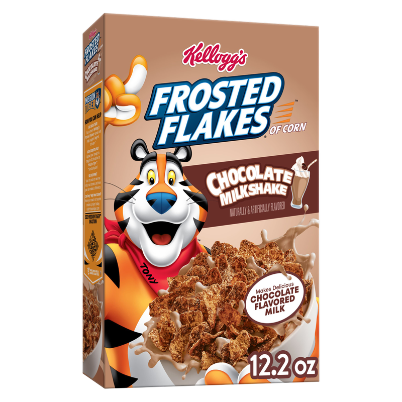 Kellogg's Frosted Flakes Chocolate Milkshake Cereal, 12.2oz