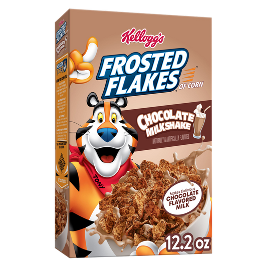 Kellogg's Frosted Flakes Chocolate Milkshake Cereal, 12.2oz