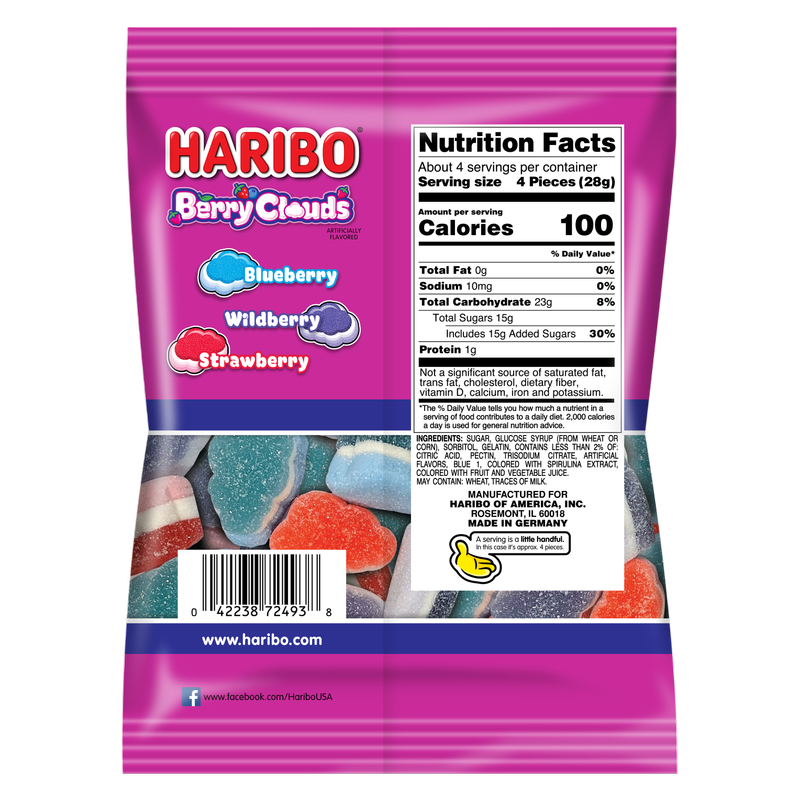 Haribo Berry Clouds, 4.1oz