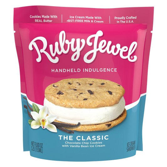 Ruby Jewel Chocolate Chip Cookie & Vanilla Ice Cream Sandwich 5.25oz