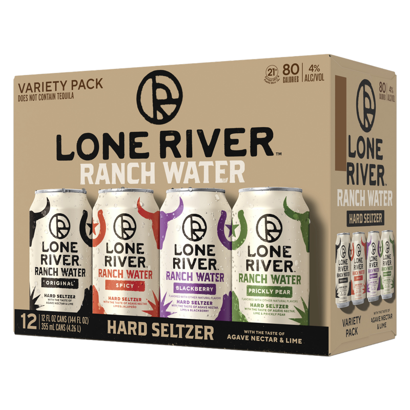 Lone River Ranch Water Hard Seltzer Variety Pack (12Pkc 12 Oz)