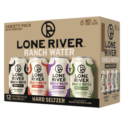 Lone River Ranch Water Hard Seltzer Variety Pack (12Pkc 12 Oz)