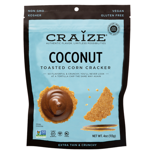 Craize Coconut Toasted Corn Crackers 4oz