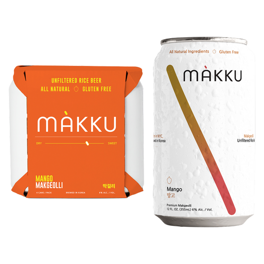 Makku Mango Rice Beer 4pk 12oz Can 6% ABV