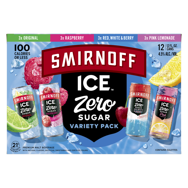SMIRNOFF ICE ZERO SUG VP 12PKC (12PKC 12 OZ)