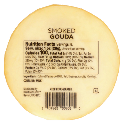 Apple Smoked Gouda Round  - 8oz