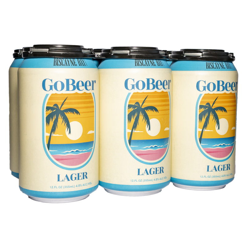 GoBeer Lager 6pk 12oz Can 4.8% ABV