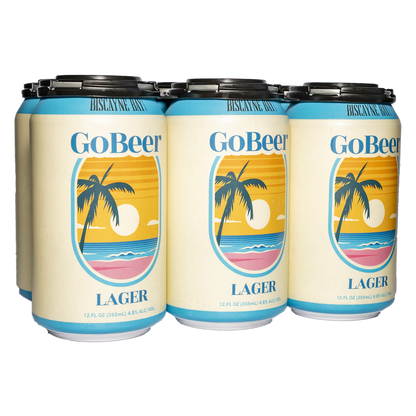 GoBeer Lager 6pk 12oz Can 4.8% ABV
