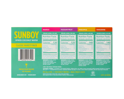 SUNBOY Classic Variety Pack 8pk 12oz Can