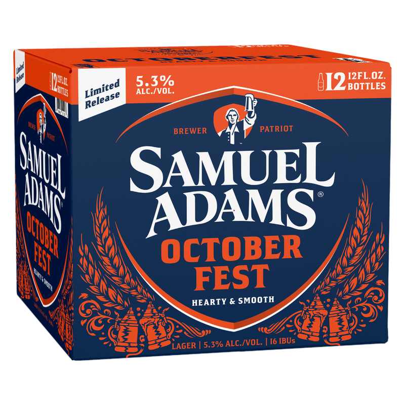 Sam Adams Seasonal Ale 12pk 12oz Bottle 5.3% ABV