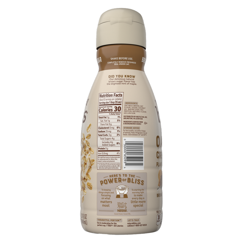 Coffee mate Natural Bliss Brown Sugar Oat Milk Creamer 32oz