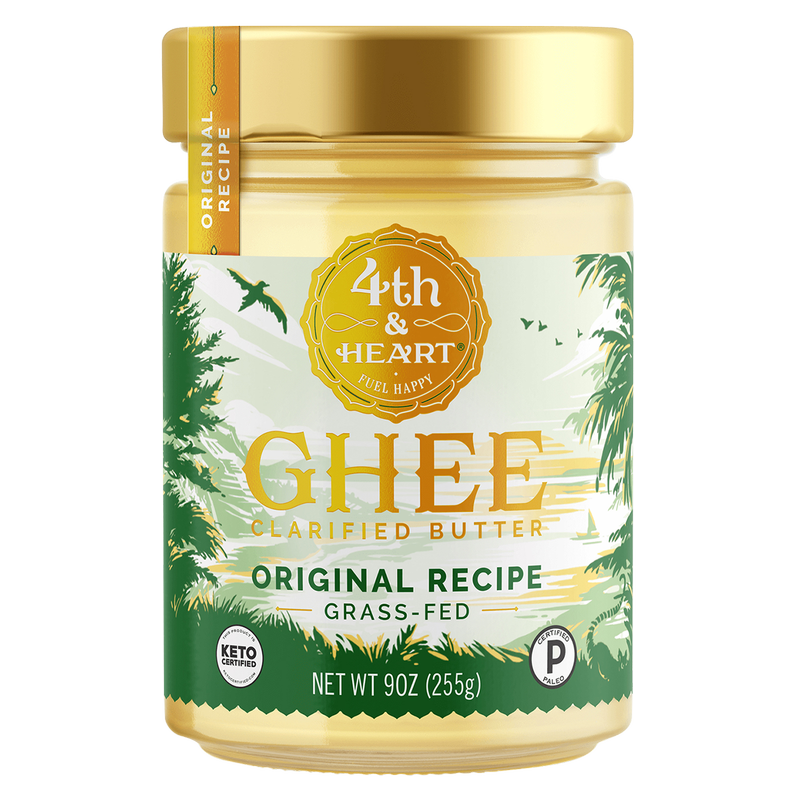 4th & Heart Original Grass Fed Ghee Clarified Butter 9oz