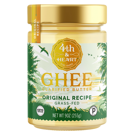 4th & Heart Original Grass Fed Ghee Clarified Butter 9oz