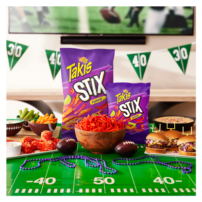Takis Fuego Stix Spicy Corn Snack Sticks Snack Size Bag 4oz