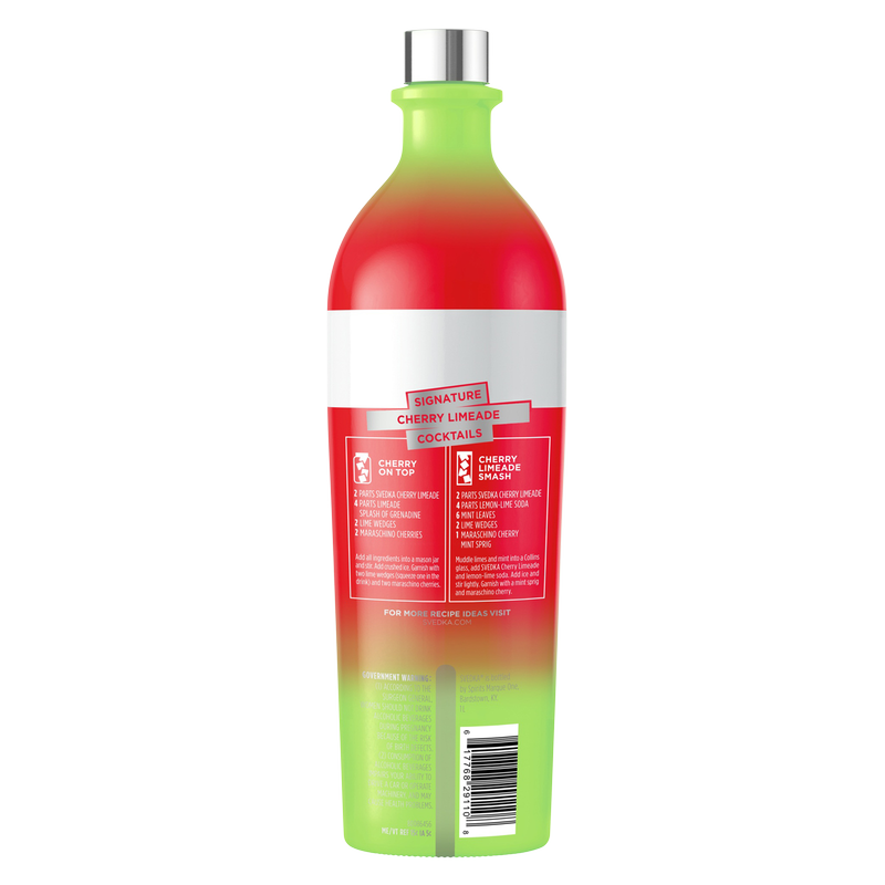 Svedka Cherry Limeade Vodka 750ml (70 Proof)