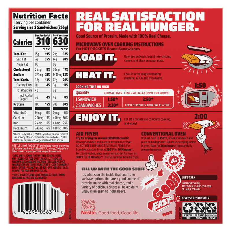 Hot Pockets Crispy Crust Pepperoni Pizza 2ct 9oz