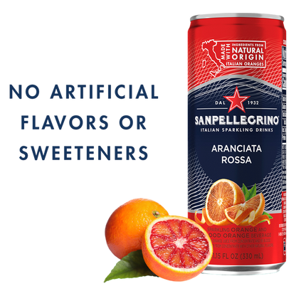 San Pellegrino Aranciata Rossa Blood Orange 6pk 11.15oz Can