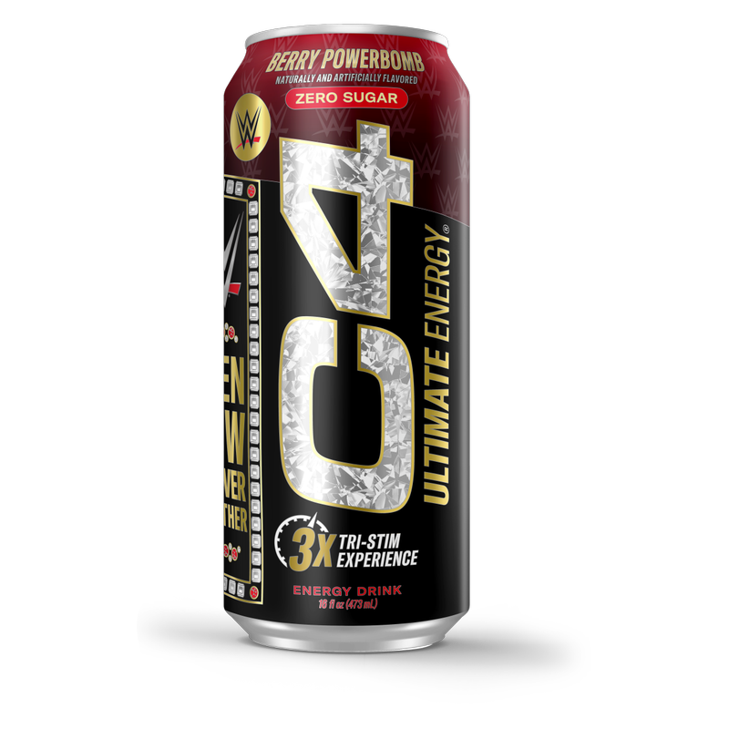C4 Ultimate WWE Berry Powerbomb 16oz Can