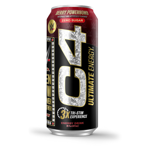 C4 Ultimate WWE Berry Powerbomb 16oz Can