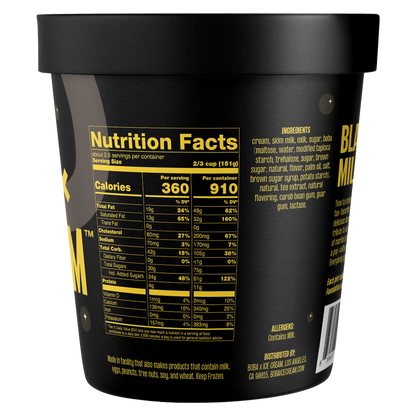 Boba x Ice Cream Black Milk Tea (Bruce Lee) Pint