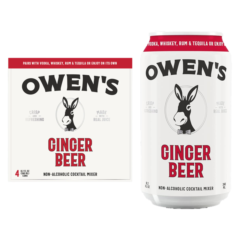 Owen's Ginger Beer 240ml 4pk Can