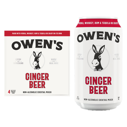 Owen's Ginger Beer 240ml 4pk Can