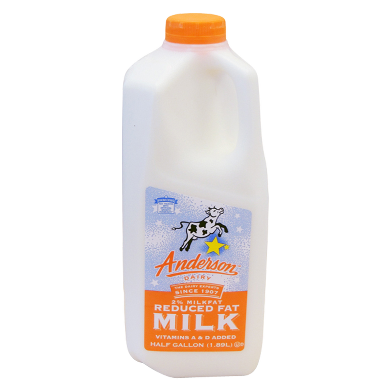 Anderson 2% Reduced Fat Milk - 1/2 Gallon