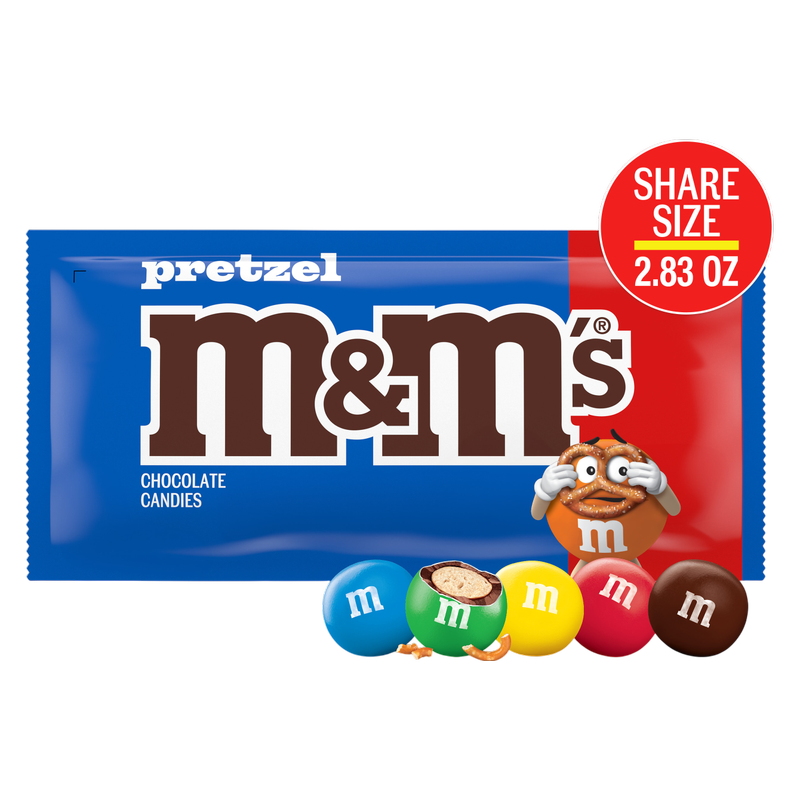 M&M's Pretzel Milk Chocolate Candies Share Size 2.83oz