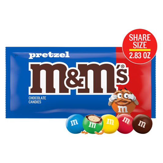 M&M's Pretzel Milk Chocolate Candies Share Size 2.83oz