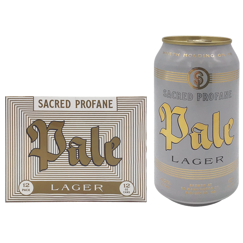 Sacred Profane Pale Lager 12Pk 12Oz Can 4.2% Abv