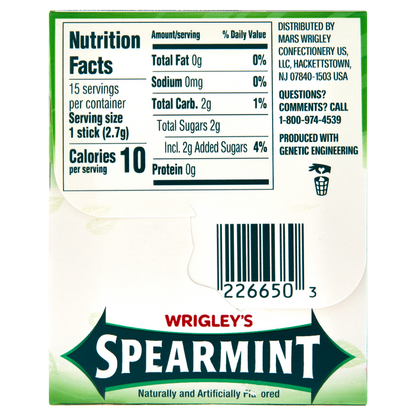Wrigley's Spearmint Gum 15ct