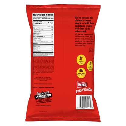 Herr's Cheddaboom Crunchy Cheese CHOMZ, 8 oz