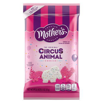 Mother’s Original Circus Animal, Frosted Cookies, 3 oz Bag