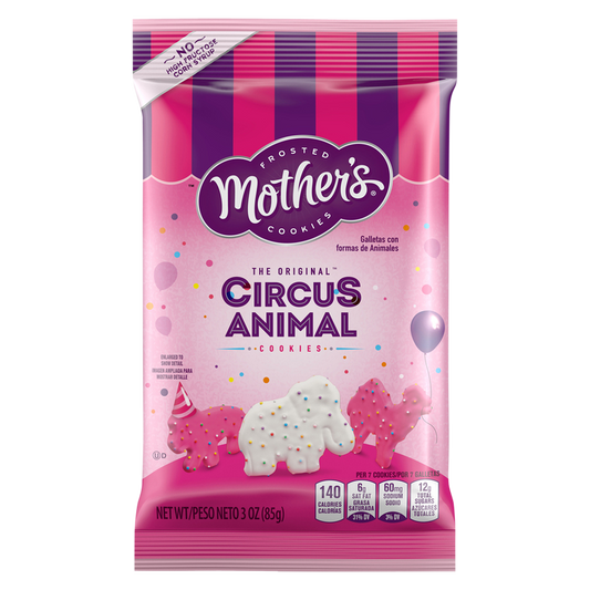 Mother’s Original Circus Animal, Frosted Cookies, 3 oz Bag