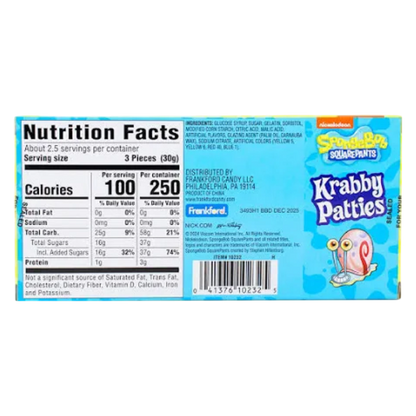 SpongeBob Krabby Patties 2.54oz