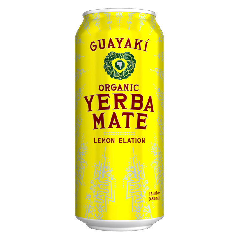 Guayaki Yerba Mate Organic Lemon Elation 15.5oz Can