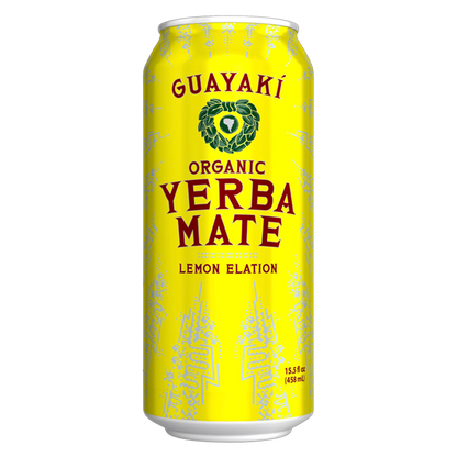 Guayaki Yerba Mate Organic Lemon Elation 15.5oz Can