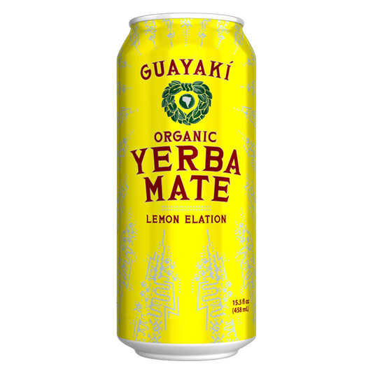Guayaki Yerba Mate Organic Lemon Elation 15.5oz Can