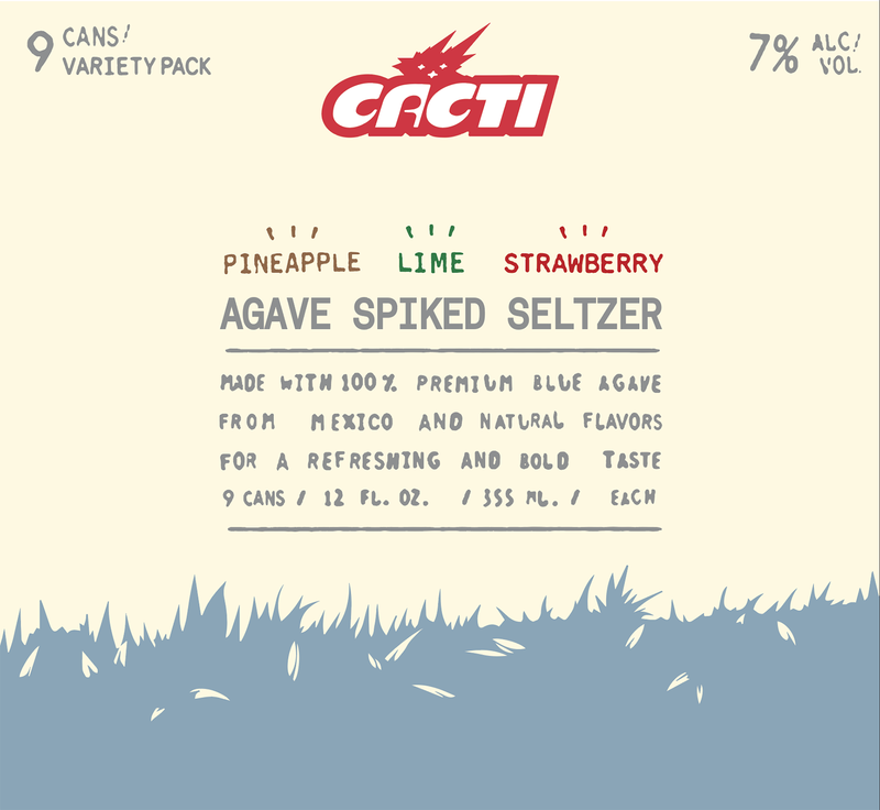 Cacti Seltzer Variety 9pk 12oz Can 7.0% ABV