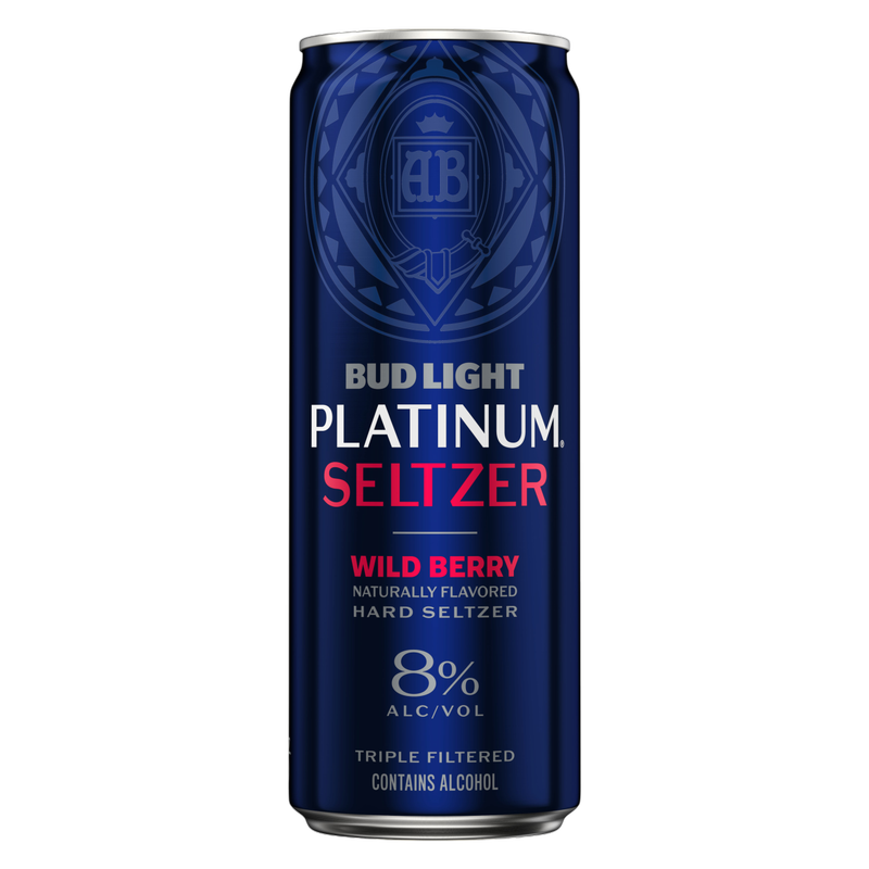 Bud Light Platinum Hard Seltzer Wild Berry 12oz Can 8% ABV
