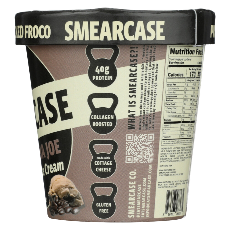 Smearcase Mocha Joe Cottage Cheese Ice Cream, 14oz Pint