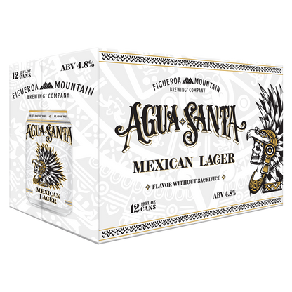 Figueroa Mountain Brewing Co. Agua Santa Mexican Lager 12pk 12oz Cans